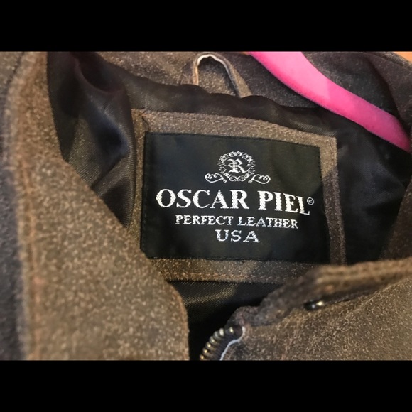 Men's Oscar Piel Leather Coat - Picture 2 of 2